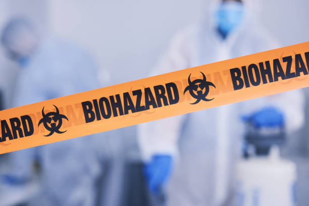 Professional Biohazard Cleanup technician working in Glen Ridge, NJ